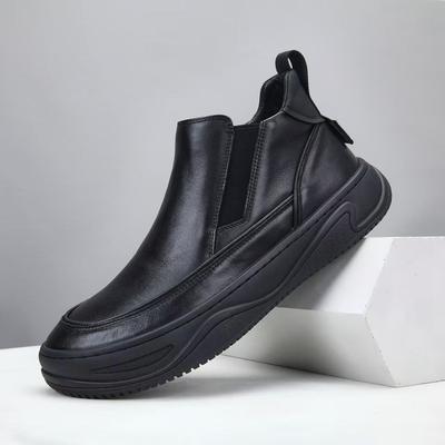 Bottines montantes à enfiler pour homme en cuir véritable - Collection Automne/Hiver 2025