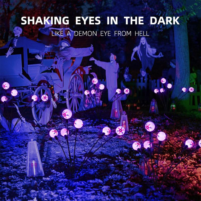 

Солнечные огни на Хэллоуин 2X водонепроницаемые огни для дорожек страшные украшения на Хэллоуин для двора дорожка подъездная дорожка газон декор