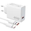 45W Universal Charger for Xiaomi: Original Fast Charger for Redmi 14/15 Pro with Flash Charge Compatibility.