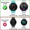 Kompatibel mit Garmin Forerunner 265 und 265 Music – Hartschalen-Schutzhülle mit transparenter Displayschutzfolie aus gehärtetem Glas von Phonillico®