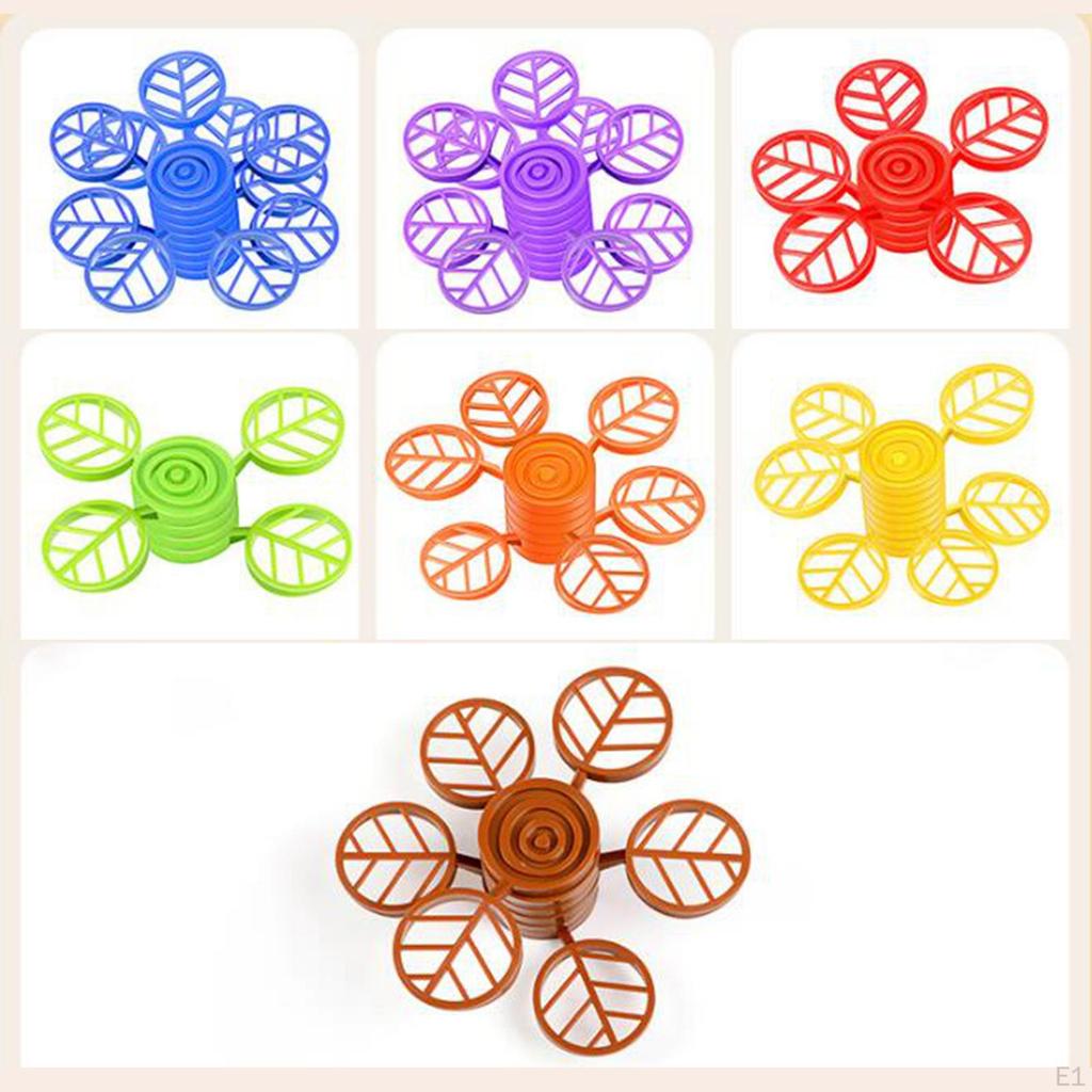 Montessori Toys Parent Children Interactive Stacking Games Tree Blocks for Age 4 5 6