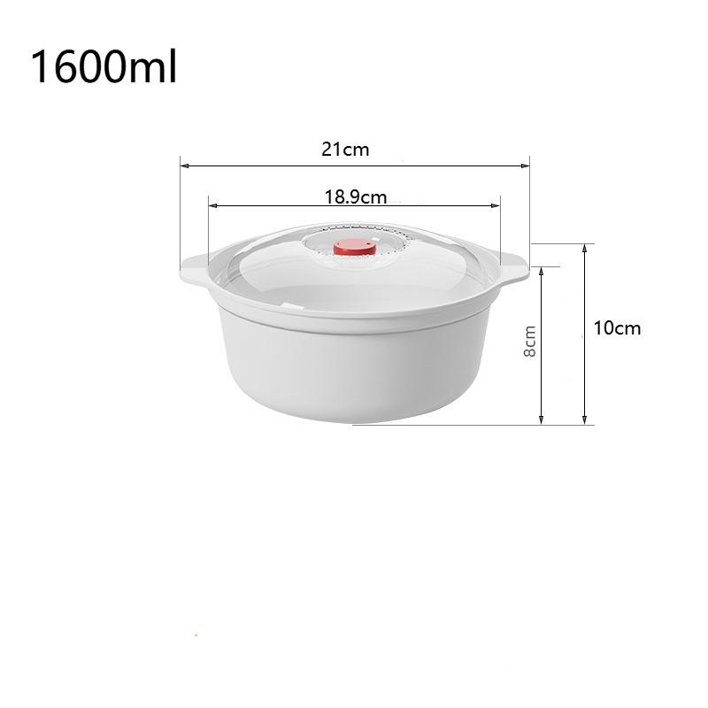 Microwave Oven Special Box Heated Soup Pot Rice Steamed Steamed Buns With Lid Eco-Friendly Food Grade Kitchen Tool