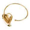 Exaggerated Pleated Metal Open Choker Necklace Stylish Metal Flower Choker Necklace Women's Party Neckchain Accessory