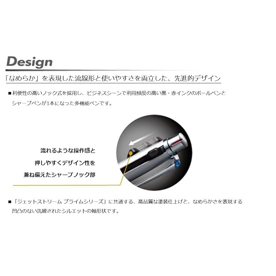 Uni-ball JETSTREAM PRIME 2&1 Multi-Function Pen, 0.7mm, Navy, Smooth Writing, MSXE330007.9