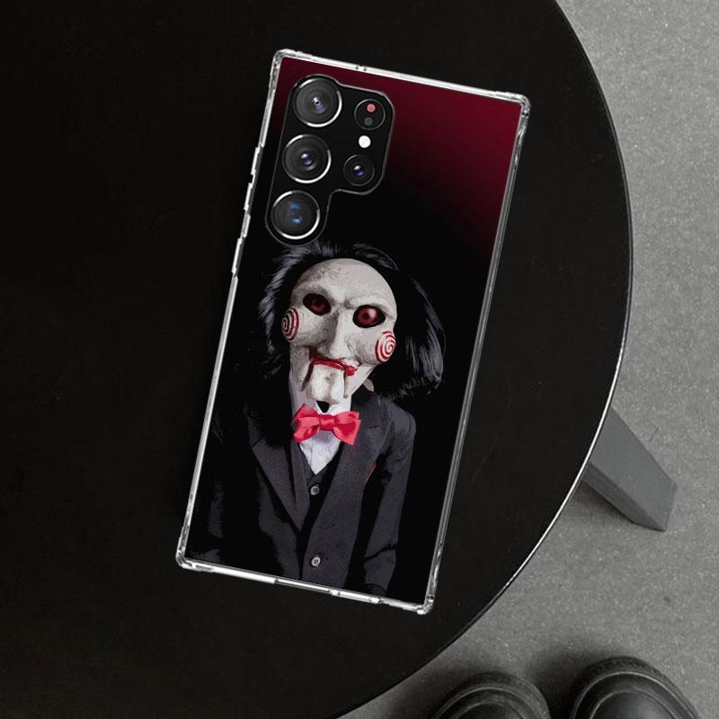The Jigsaw Killer Horror Phone Case Cover for Samsung Galaxy S26 S25 Edge S24 S23 Ultra S22 Plus S21 FE S20 + Art Customized Fun