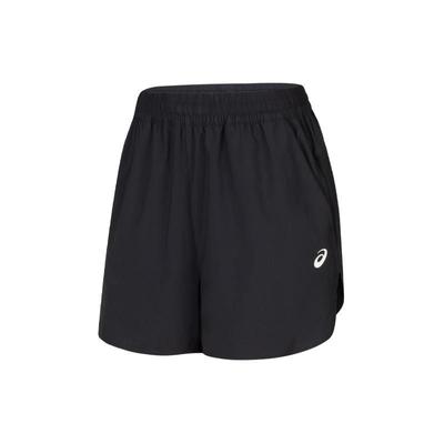 Printed Logo Elastic Waist Woven Sports Shorts Women Bottoms Black 2012C959-001
