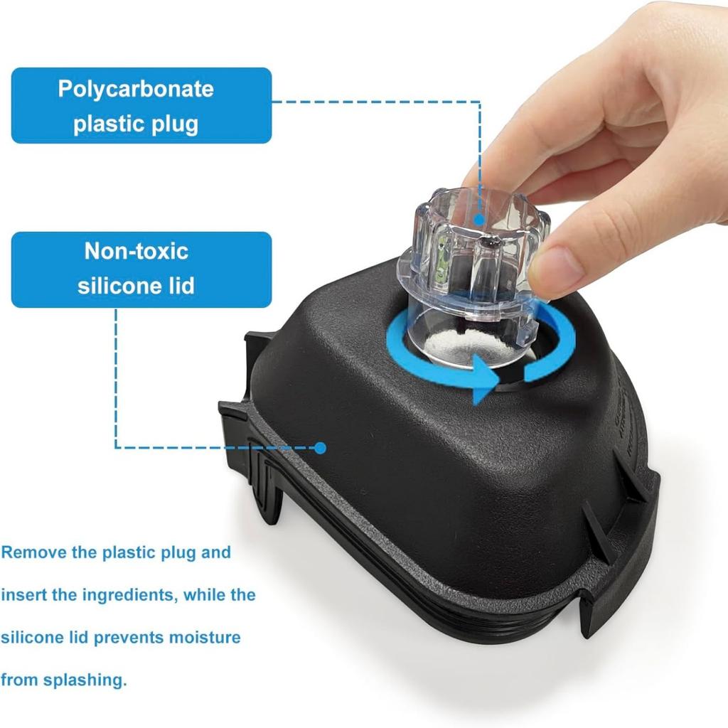 Plastic Cover Blender Cup Locking Lid Blender Cup Cover Plastic Blender Lid Blender Cup Spare Part for 32/48OZ Pitcher