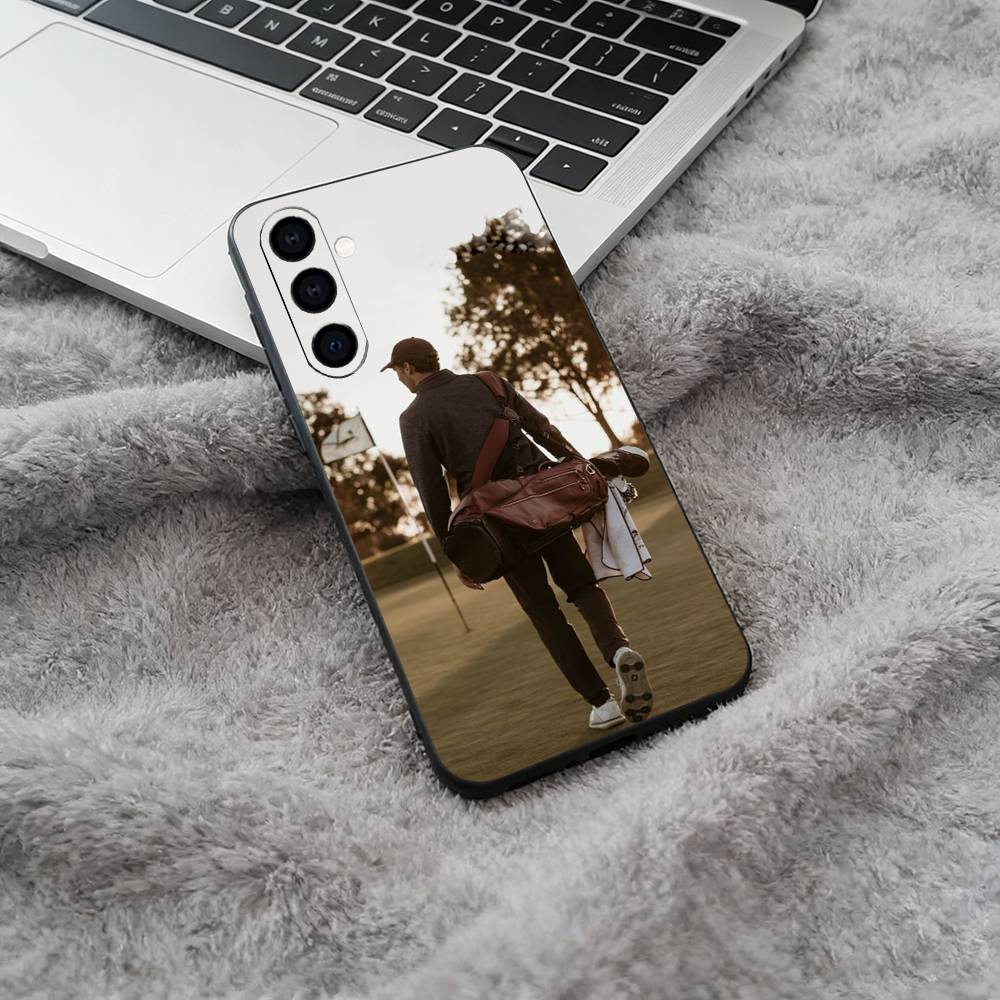 Golf-themed elements Phone Case For Samsung Galaxy A73,A71 A72,A70,A53,A52,A51,Soft Silicone Black Cover