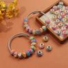 30/50/100pcs Resin Large Hole Bead Lighting, European Craftsmanship Bead Spacer Bead DIY Jewelry Bracelet Necklace Earring Jewelry Production