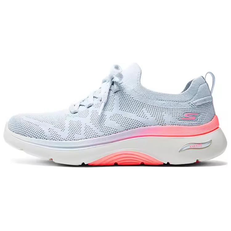 Skechers Go Walk Soft Comfortable Low-Top Casual Shoes Women sneaker Light-Gray 125320-GYPK 38