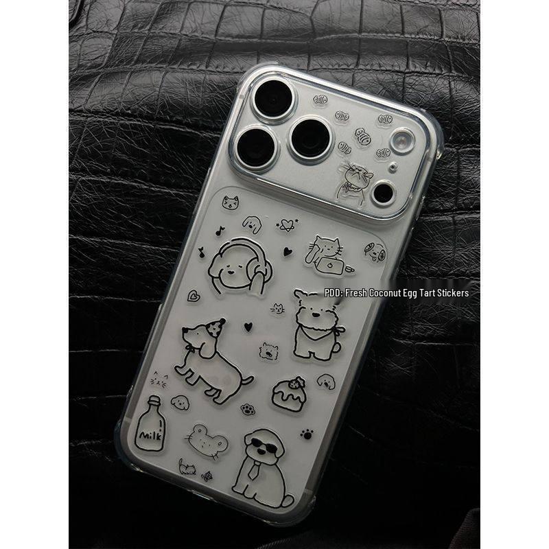 

DIY Cute Gentleman Puppy Phone Card Sticker & 17Pro 3D Stereo Lens Jelly Sticker Mimi Jelly Sticker [1 piece]