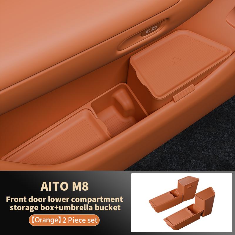 2 buc Pentru AITO M8 5/6 locuri 2025 2026 Cutie de depozitare pentru ușa mașinii Pad pentru canalul ușii Cutie de depozitare Accesorii organizator interior mașină