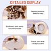 Crying Skull Candle Holder, 3D Resin Craft for Spooky Celebrations, 1.6 Inch Candle Compatibility