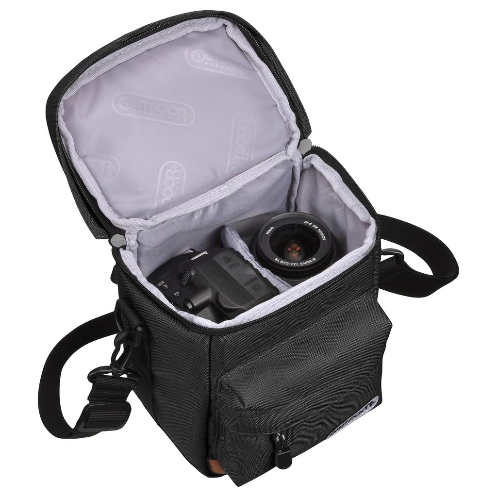 OUTDOOR PRODUCTS Camera Bag Camera Shoulder Bag 04 Black ODCSB04BK Vertical Type for Easy Access