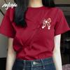 MJ STYLE Women's Pure Cotton Short Sleeve T-Shirt