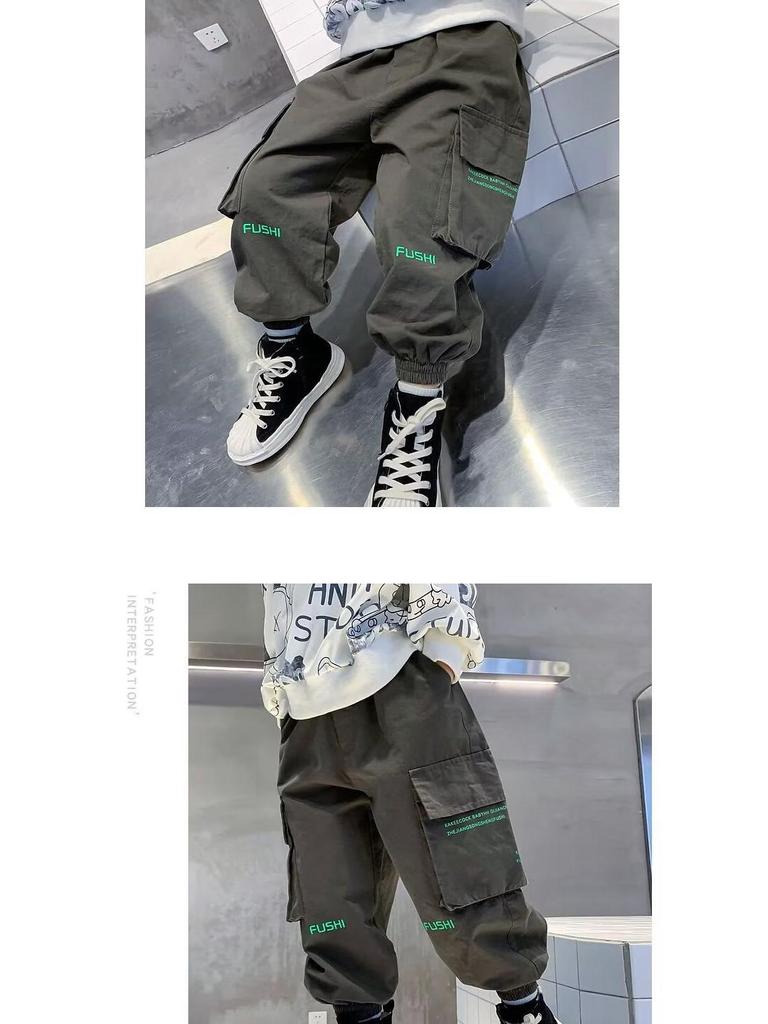 2025 Boys' Trendy Cargo Pants - Stylish Spring & Autumn Fashion