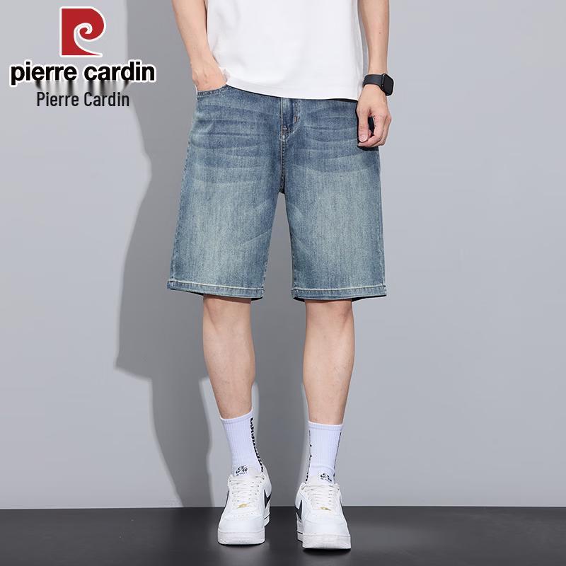 Pierre Cardin Men's Cotton Stretch Straight Fit Denim Shorts