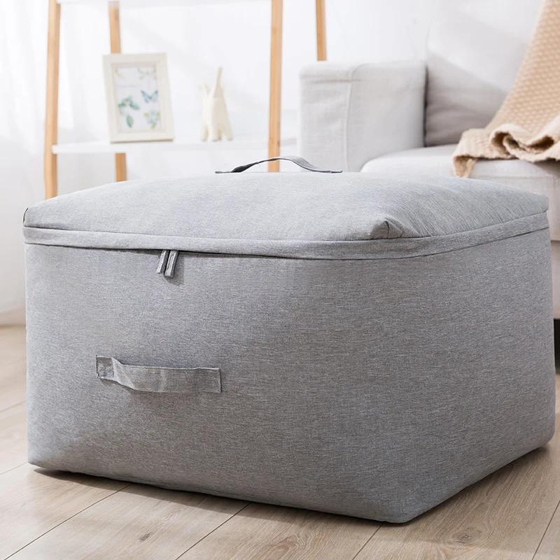 New Large Capacity Bedding Item Packing Bag Move House Clothes Storage Bag Wardrobe Handles Clothes Organizer Dirty Quilt Pouch