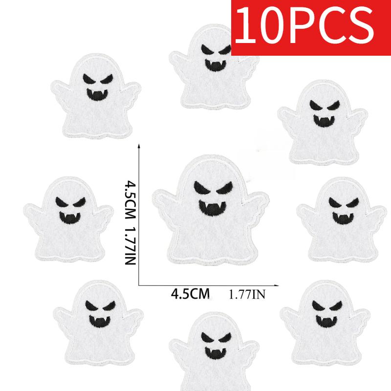Wholesale Lots of Lots of Christmas Style Embroidery Horror Skull Patches Santa Pumpkin Thanksgiving Ironing Bag Decoration
