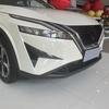 For Nissan Qashqai J12 2024 Front Fog Light Trims Bottom Bumper Grills Cover Sticker Garnish Strips Car Accessories