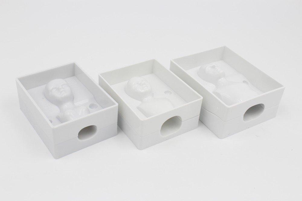 ImP Figure Modeling Mold (Base Form) Set of 3 (Male, Female, and Child) with Japanese Instructions