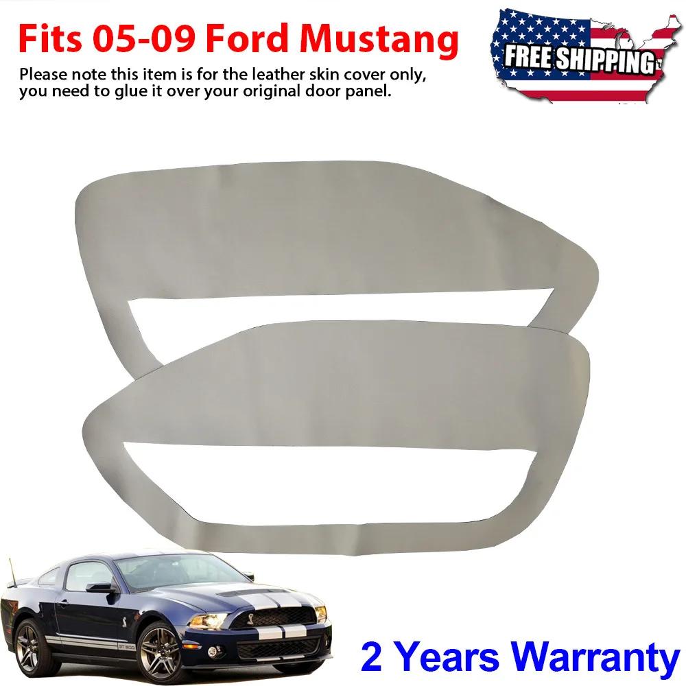 LHD for Ford Mustang 2005 2006 2007 2008 2009 Accessories Car Door Armrest Panel Microfiber Leather Cover Trim Renovation
