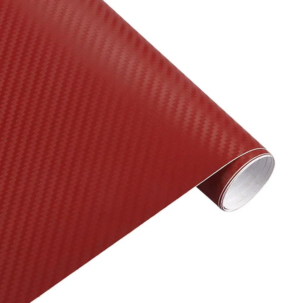 25cmx200cm 3D Carbon Fiber Vinyl Film Car Motorcycle Sticker Waterproof Decorative Adhesive Protector Film Car Accessories
