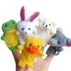 10/20pcs Cartoon Animal Velvet Finger Puppet Finger Toy Finger Doll Baby Cloth Educational Hand Baby Toy