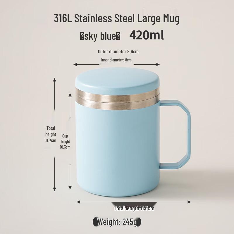 Shangqi Stainless Steel Insulated Mug with Lid