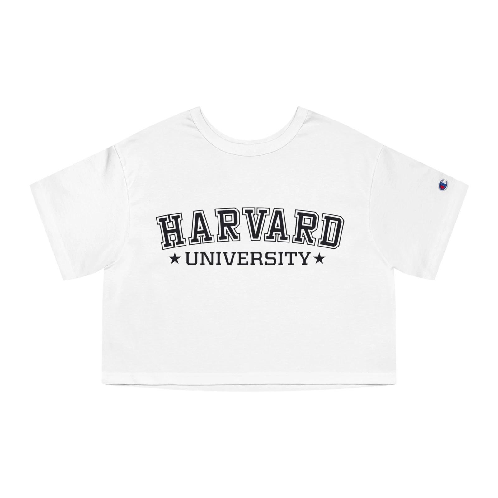 Harvard University Cropped College Tee Women s Campus Style S