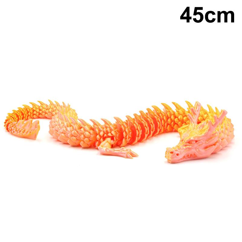 3D Printed Conjoined Dragon Ornaments, Movable Cartoon, Creative Dragon Plants, Rockery, Fish Tank Landscaping