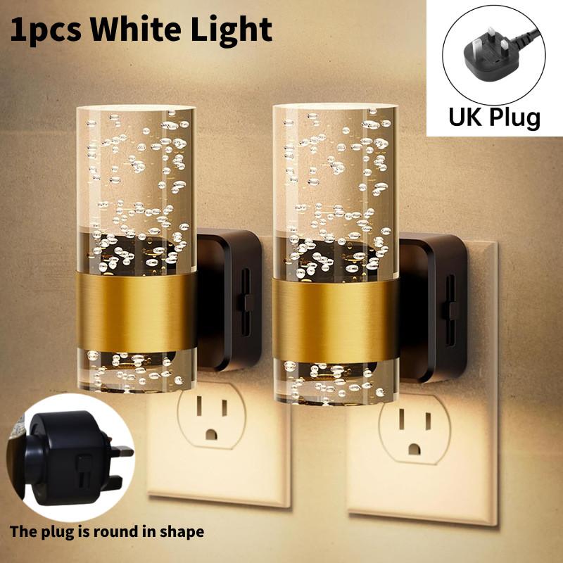 Night Light Led Plug Into Wall With Adjustable Brightness Auto Lamps Sensor