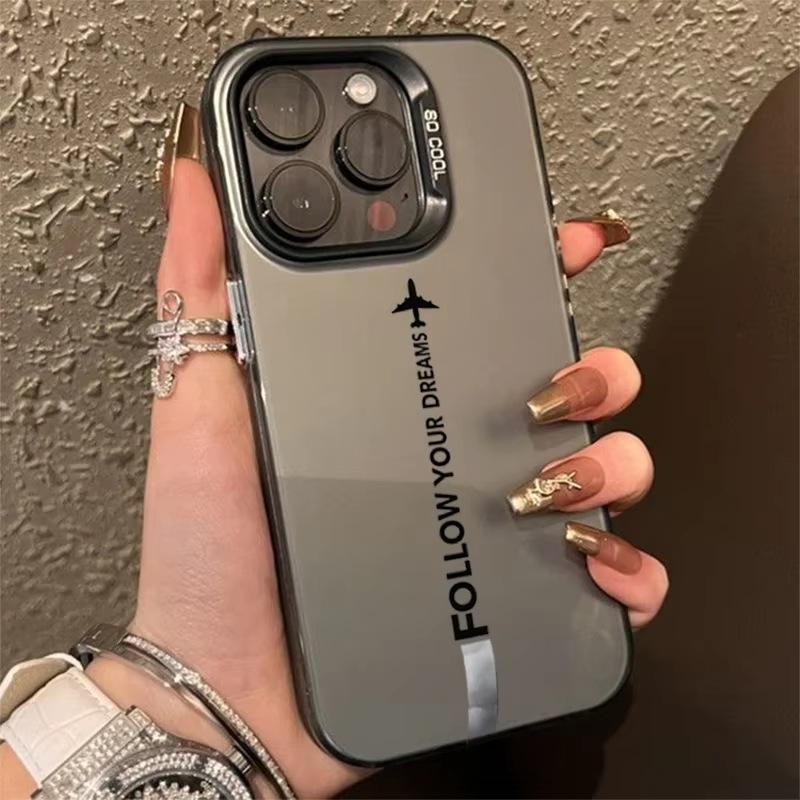 Aviation-style IPhone 17 Pro Phone Case, 16E/15/14/13 Laser-cut, Apple 11Xs Max, Fashionable and Popular Styles
