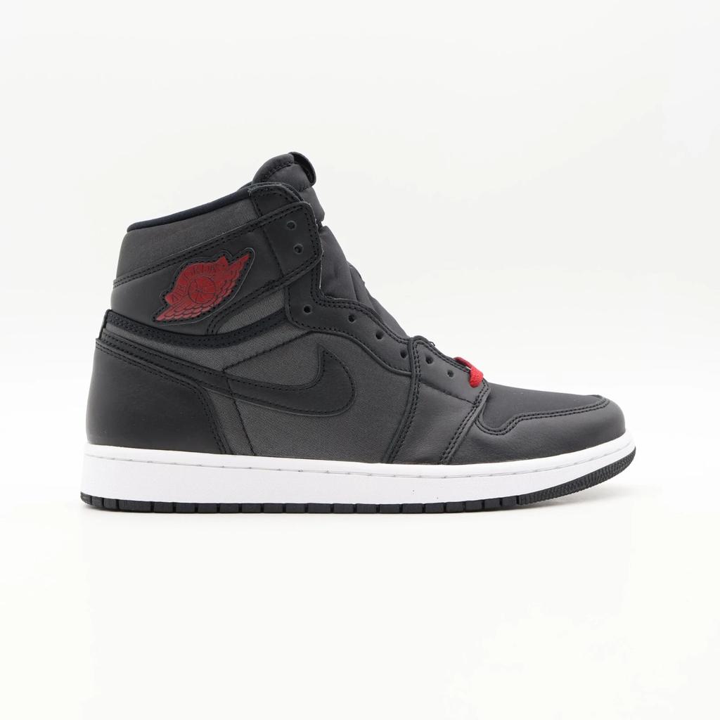 555088-060 Nike Air Jordan 1 Retro High OG Black Gym Red Satin Metallic (Men's)