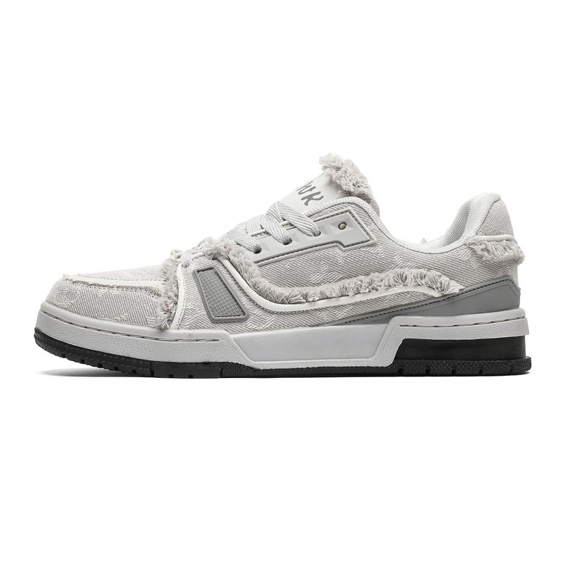 

Hight Quality New Street Sport Style Canvas Breathable Flat Sneakers For Men s Women s #36-44 Daily Teenagers Dress Casual Shoes 44 серый