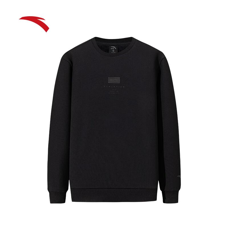 

Anta Men s Fleece-Lined Crew Neck Sweatshirt S