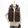 Winter New Down Cotton Vest Casual Thickened Zipper Ultra-short Stand-up Collar Lambskin Vest