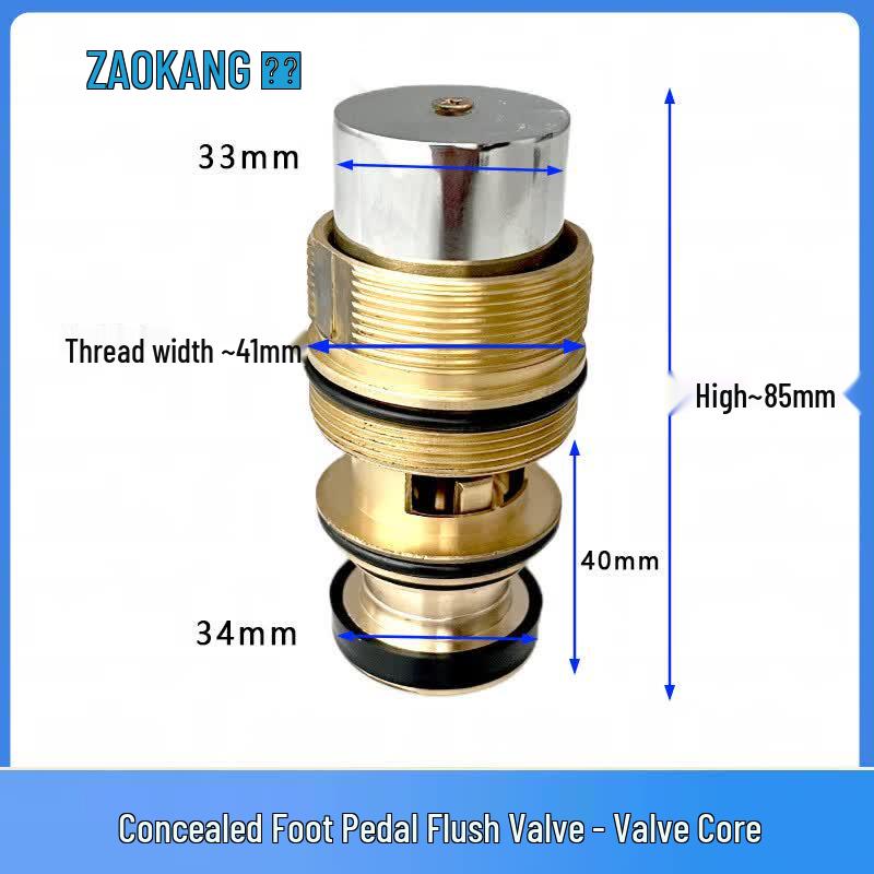 Zao Kang Concealed Foot Pedal Toilet Flush Valve