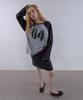 ASURA Collecting 04 Loose Raglan T (Melange Grey+Vintage Black)