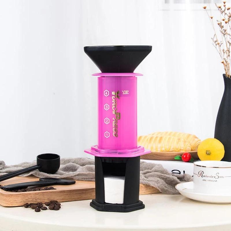 Portable French Press Coffee Maker, Hand-Pressed Coffee Machine, Italian French Press, Manual Coffee Maker, Reusable Water Filter Pot Accessories