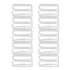 10x Metal Bra Strap Adjuster Sliders Hook for Sewing - Sliver, 26mm