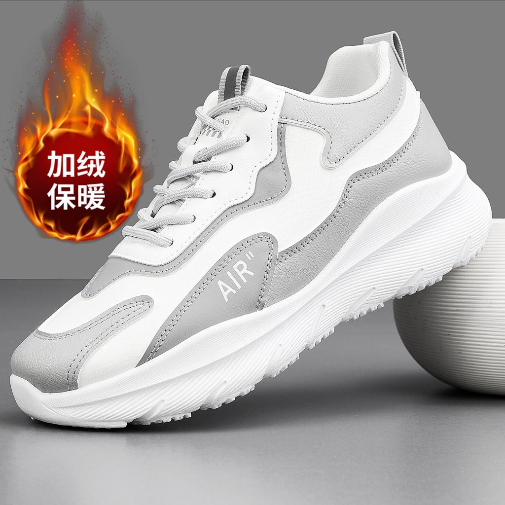 New Sports and Leisure Shoes Leather Fashion Running Shoes Dad Shoes Soft Sole Flick Men's Sports Shoes