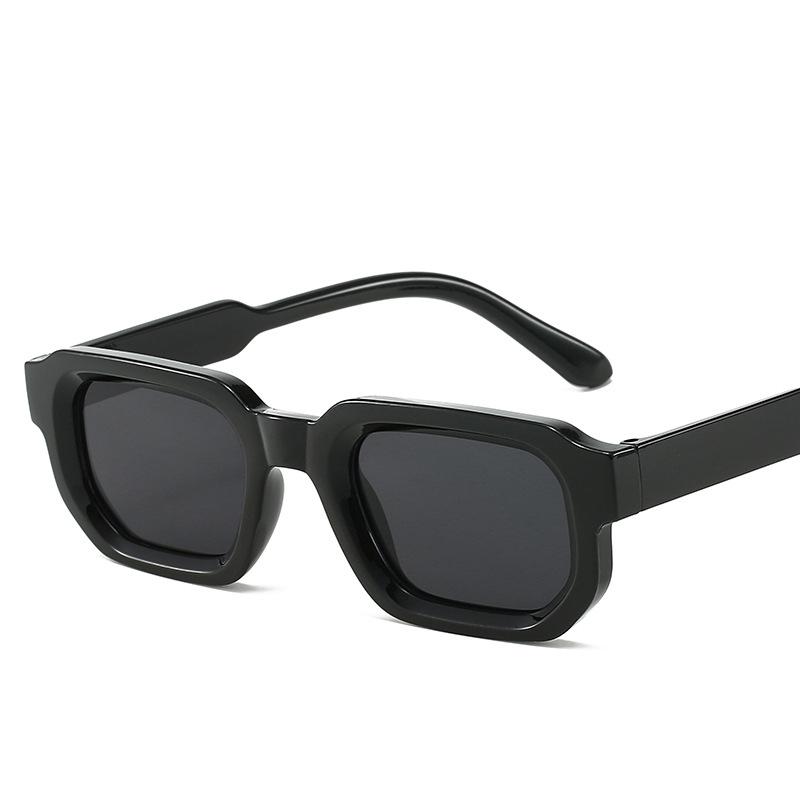 Vintage Herre Rektangulære Solbriller Mote Retro Solbriller Luksus Merkevare Design UV400 Shades Briller Dame Goggles