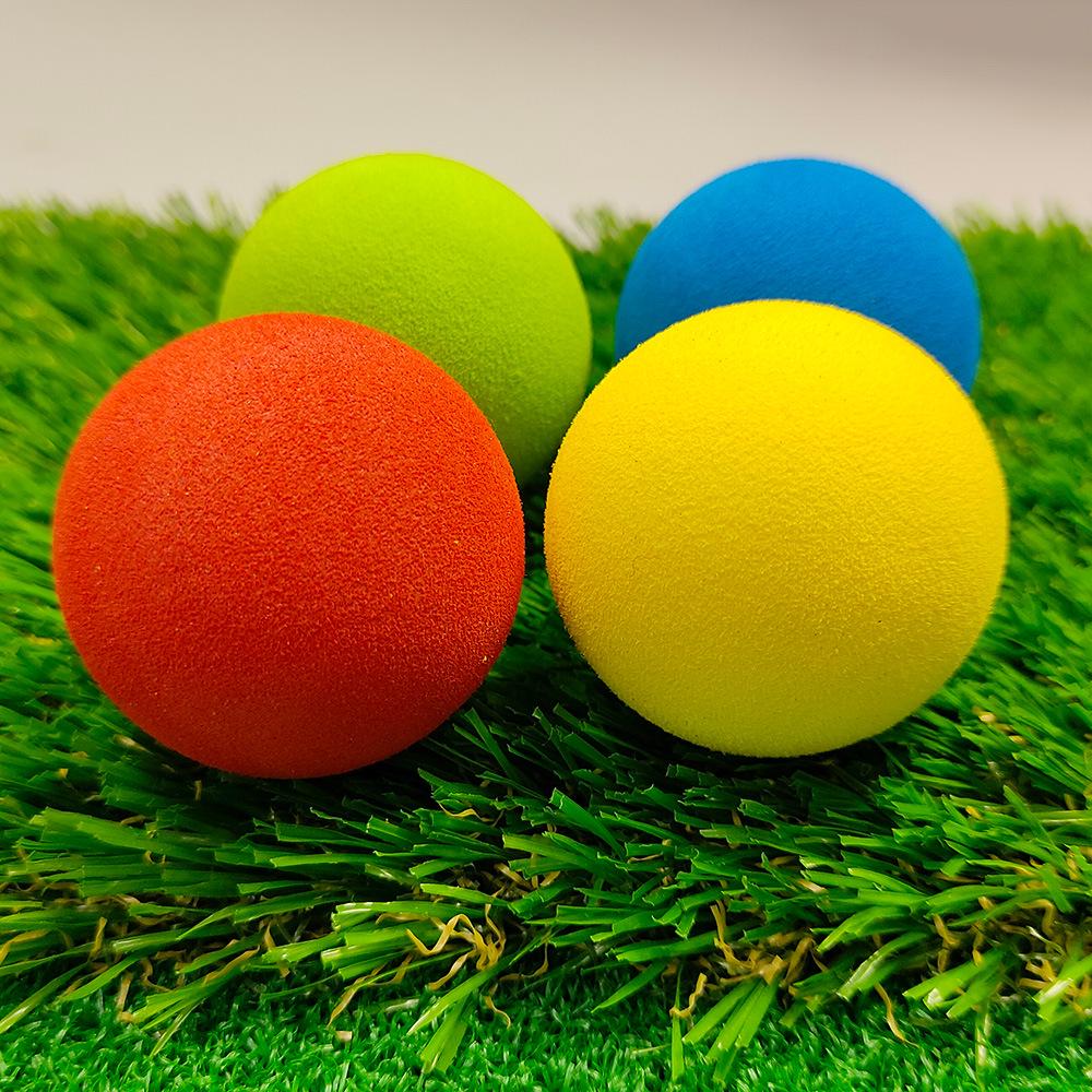 Foam Golf Practice Balls - 42mm Colored Soft EVA Sponge Balls for Indoor Training