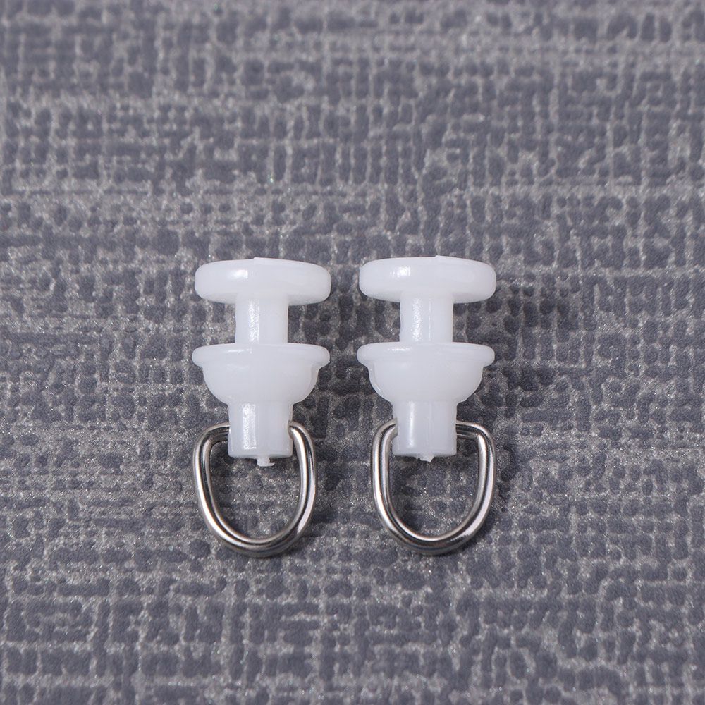 50Pcs Curtain Track Glider Ceiling Sliding Curtain Track Hooks Drapery Rail Roller Carrier Shower Curtain Pulley Window Acce