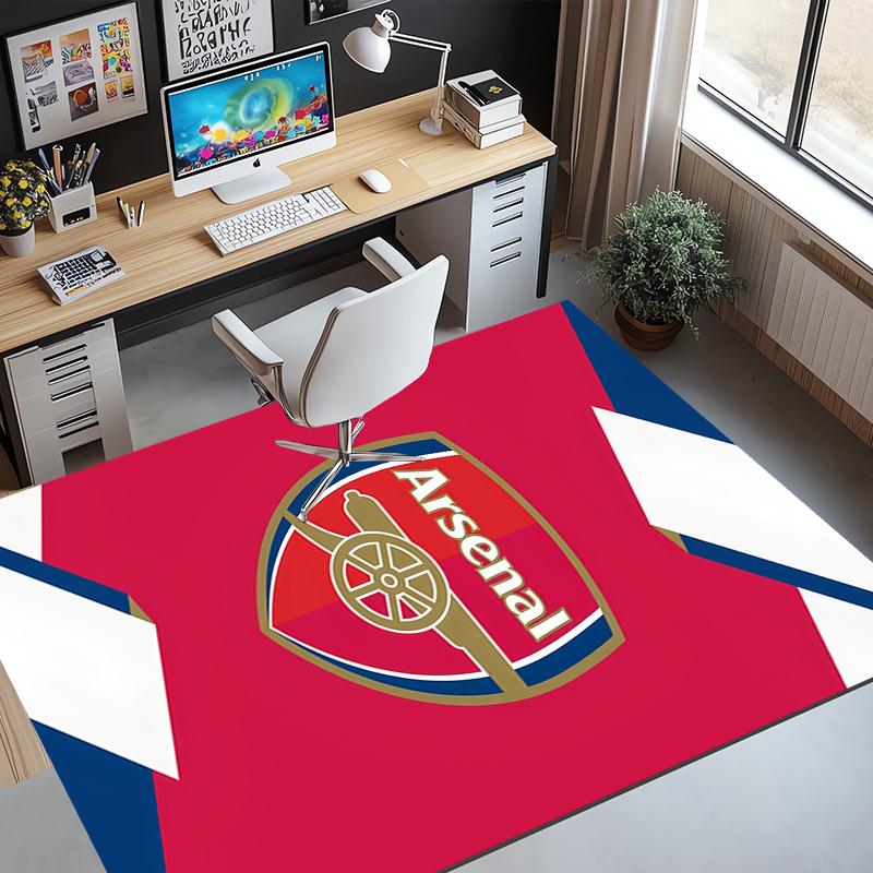 Arsenal F.C Pattern Rug, Indoor/Outdoor Mat, for Picnic, Gameroom, Bedroom, Office, Living Room, Home Decor Carpet, Birthday Gift