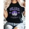 Vintage Velaris Letters Printed Women's T Shirt Summer Short Sleeve, Round Neck, Cute Graphic Tee Shirts, Female Tops Clothes