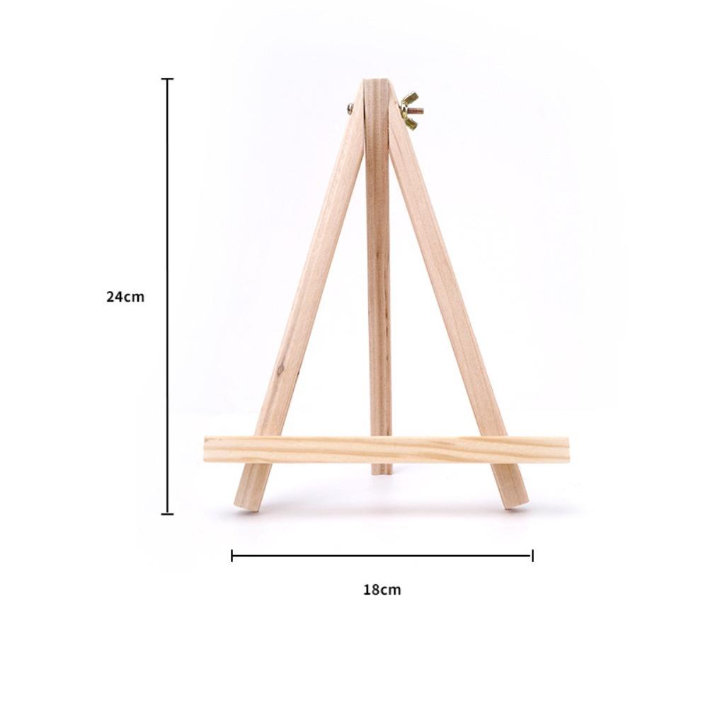 Wood Material Tabletop Easel Small Size Foldable Design Painting Display Holder Triangle Shape DIY Craft Wood Drawing Easel