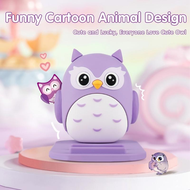 Foldable Phone Holder Rack With Cute Owl Designing Adjustable Stand For Desk Travel Office Use Watching Videos And Calls