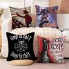 Band L-limp B-bizkit Album Pillow Case Anti-dustmite Pillowcase Invisible Zipper Silky Short Plush Sofa Cushion Cover